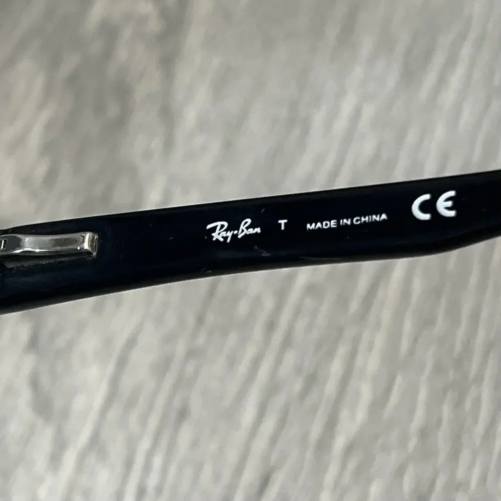 Ray-Ban RB 5268‎ 5119 Rectangular Unisex Eyeglass Frames 52-17 135 Black Cloth